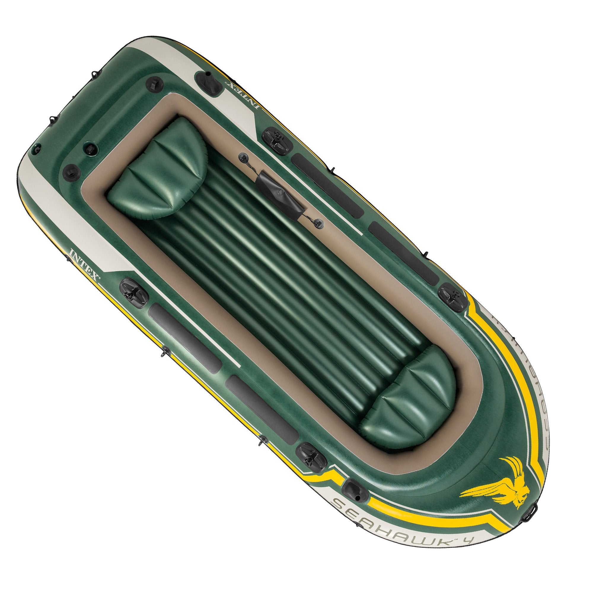 Seahawk 4-Person Inflatable Boat Set Rugged Vinyl
