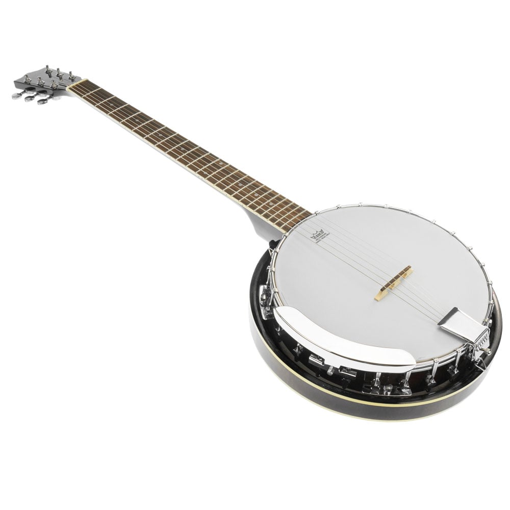 Karrera 6-String Resonator Banjo Black High-Gloss