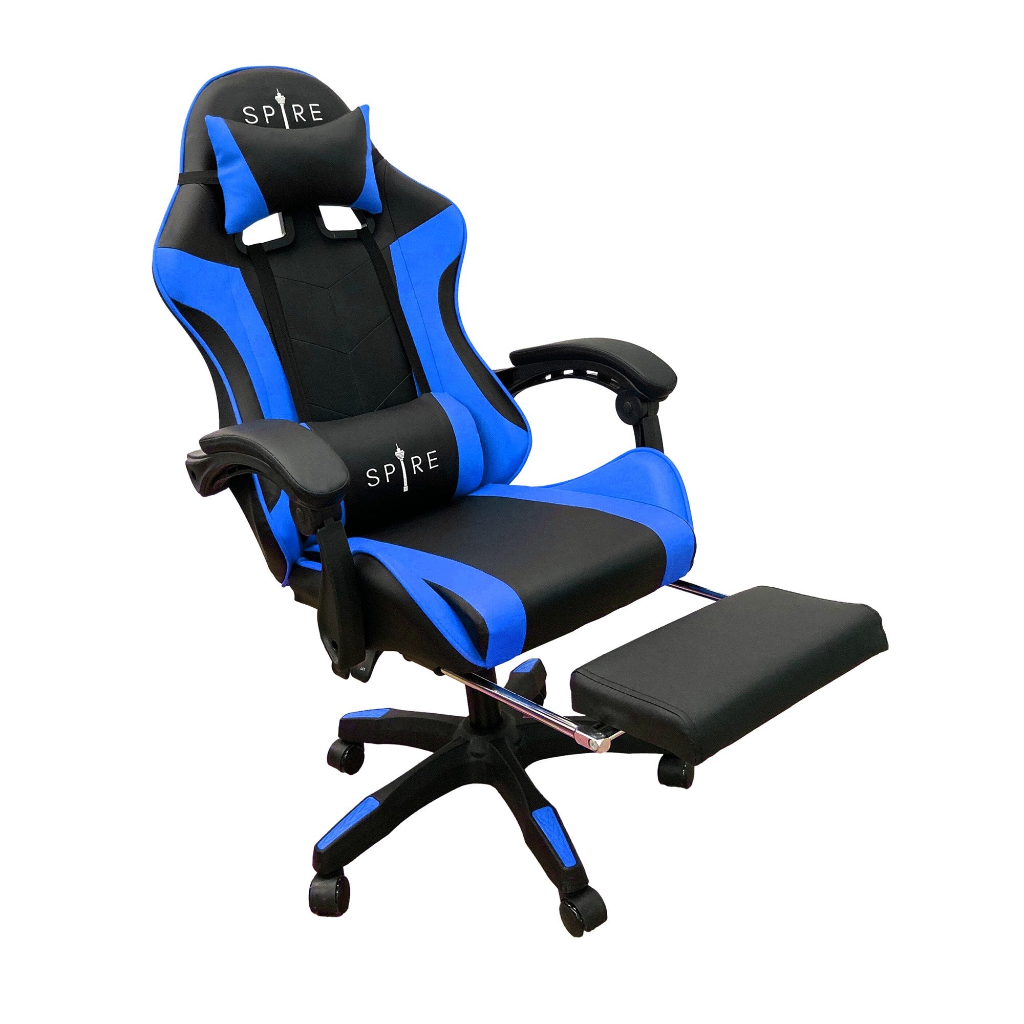 Spire Zinc Adjustable Gaming/Office Chair Blue Black
