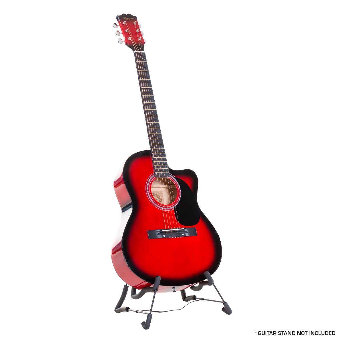 Karrera 40in Acoustic Cutaway Guitar Red