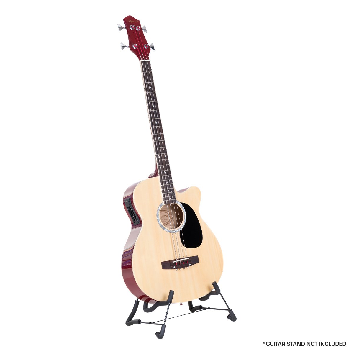Karrera 43in Acoustic Bass Guitar Electric Pickup Natural