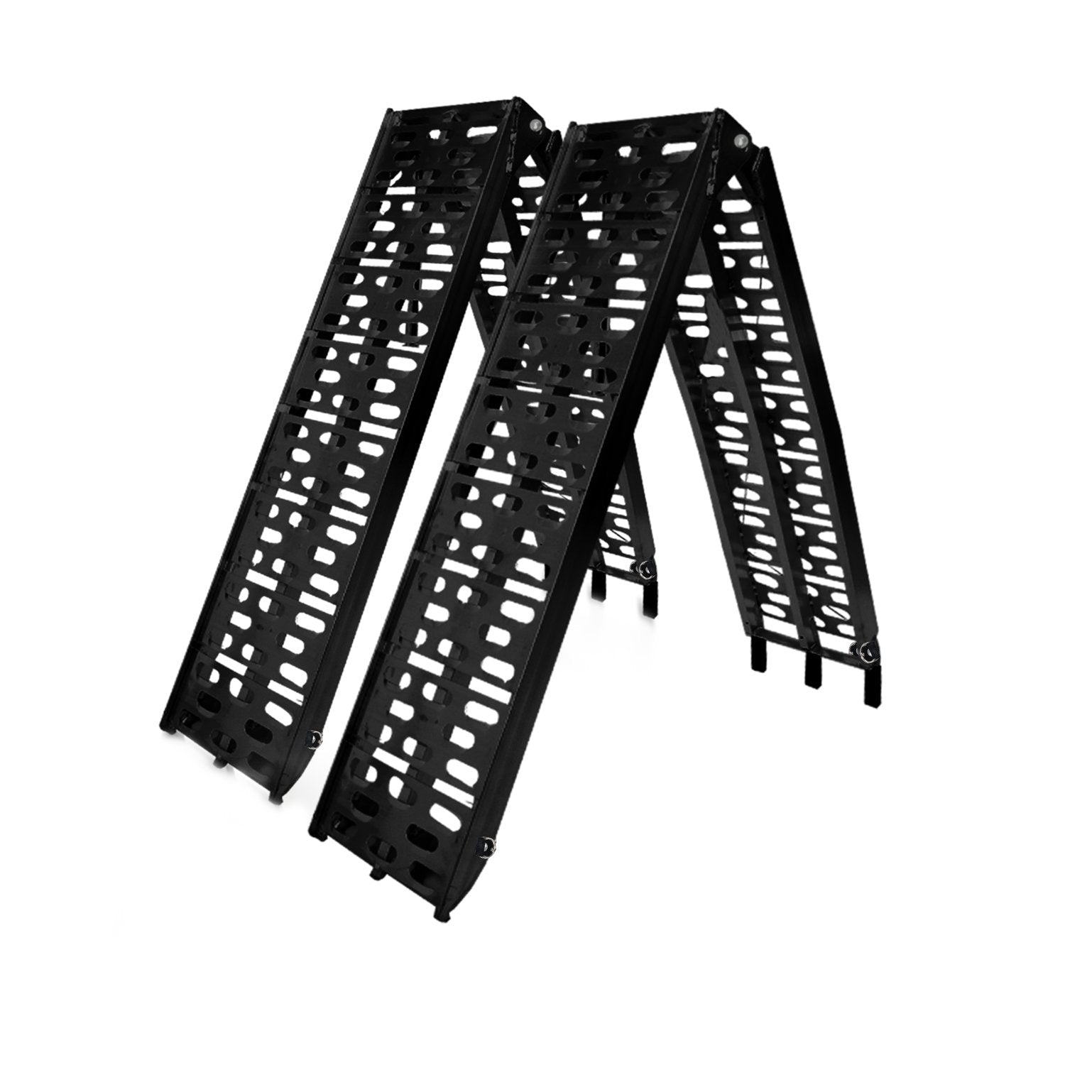 Rigg Foldable Aluminium ATV Loading Ramps Black