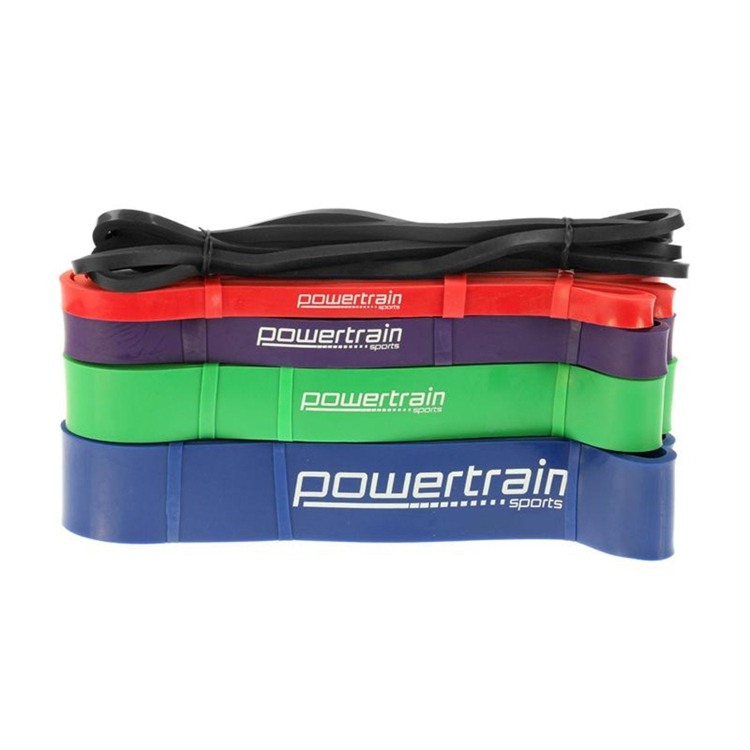 Powertrain 5-Piece Resistance Bands Set Home Gym Exercise