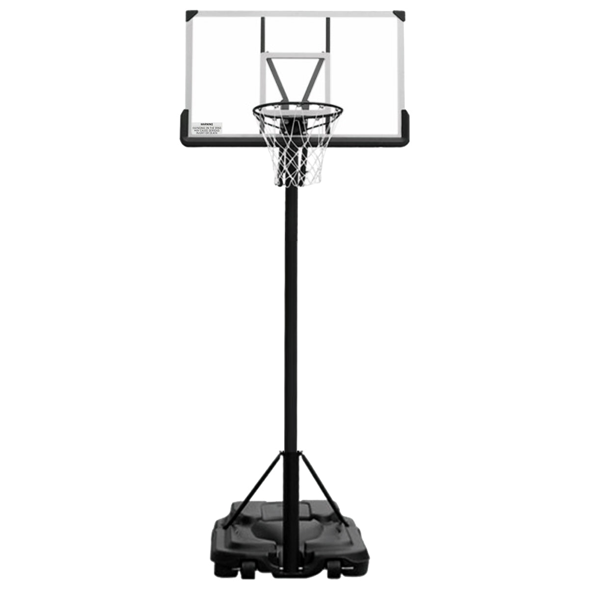 Kahuna Adjustable Basketball Hoop Portable Kids Adults Fibreglass Backboard