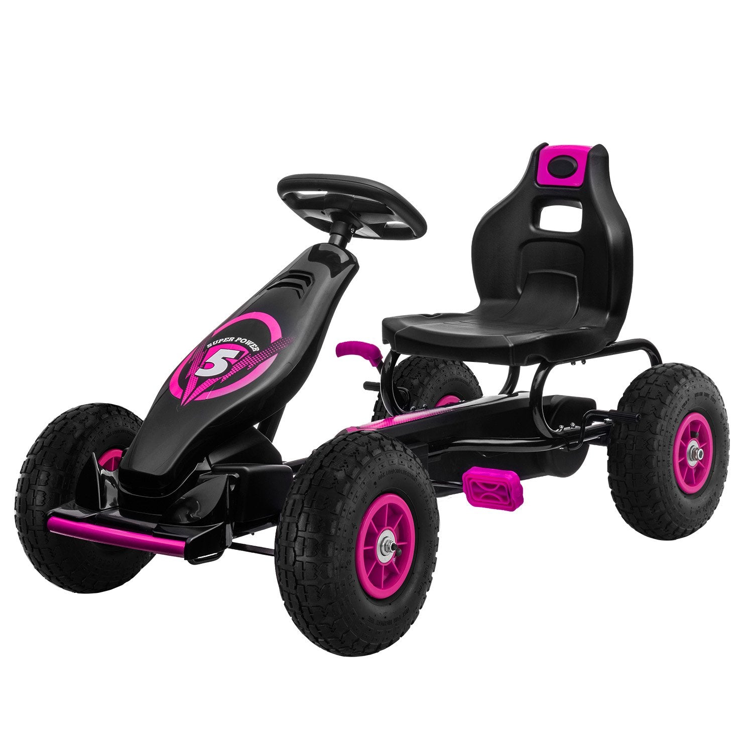 G18 Kids Pedal Go Kart Rose Pink