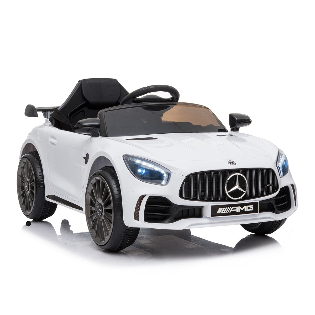 Mercedes-AMG GTR Kids Electric Ride On Car Remote Control White
