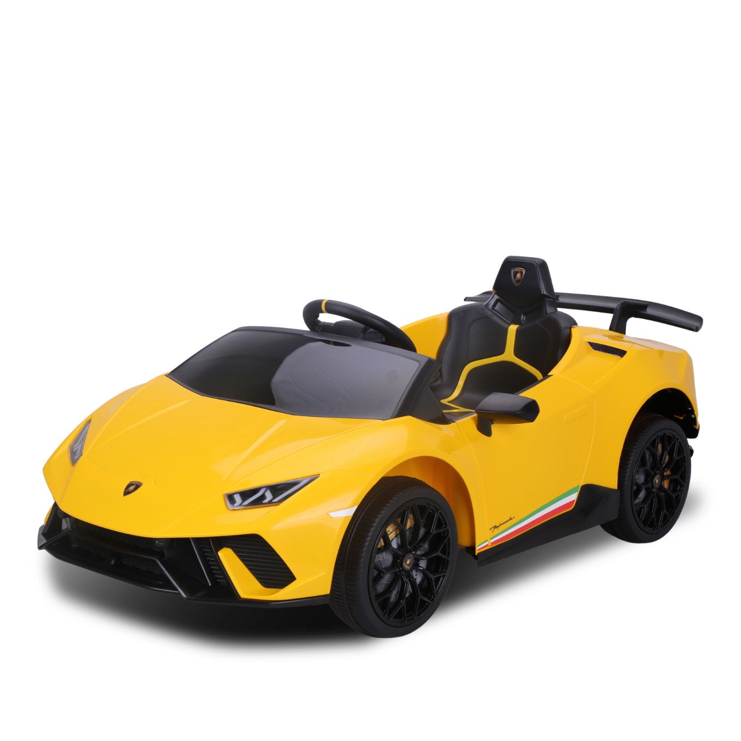 Lamborghini Performante Kids Electric Ride-On Car Remote Control Yellow