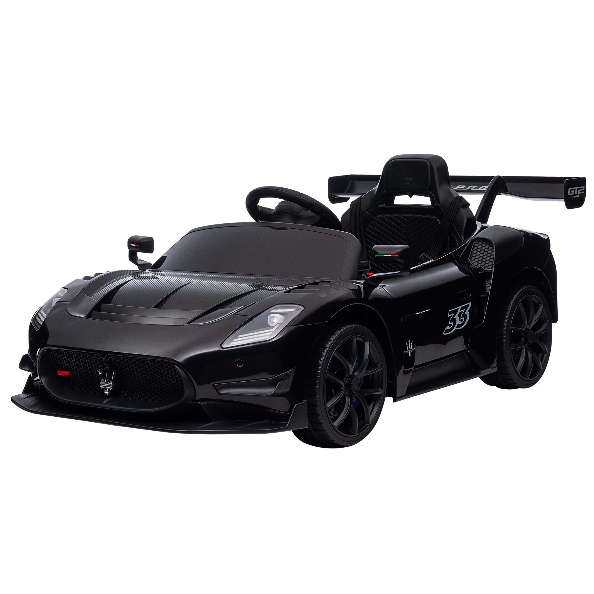 Maserati MC20 GT2 Kids Electric Ride-On Race Car Black