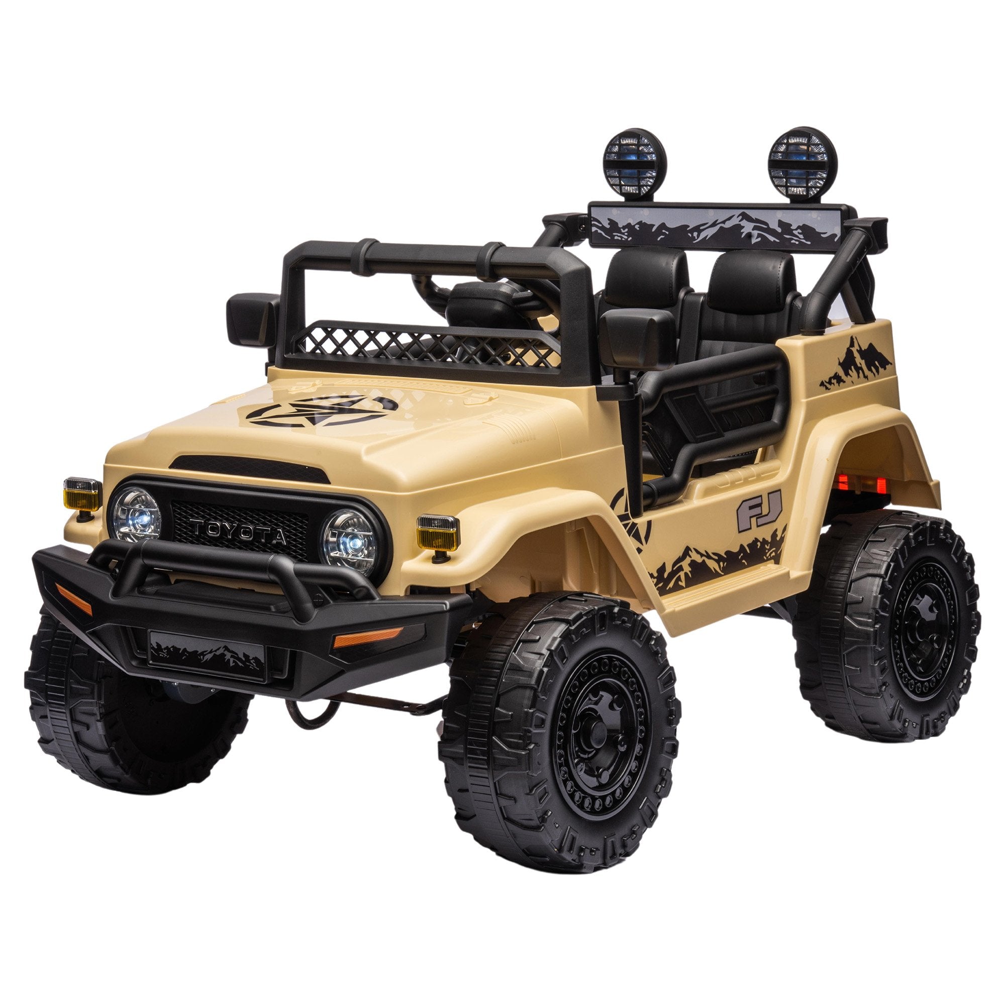 Kahuna Toyota FJ Cruiser Kids Electric Ride-On Car Khaki