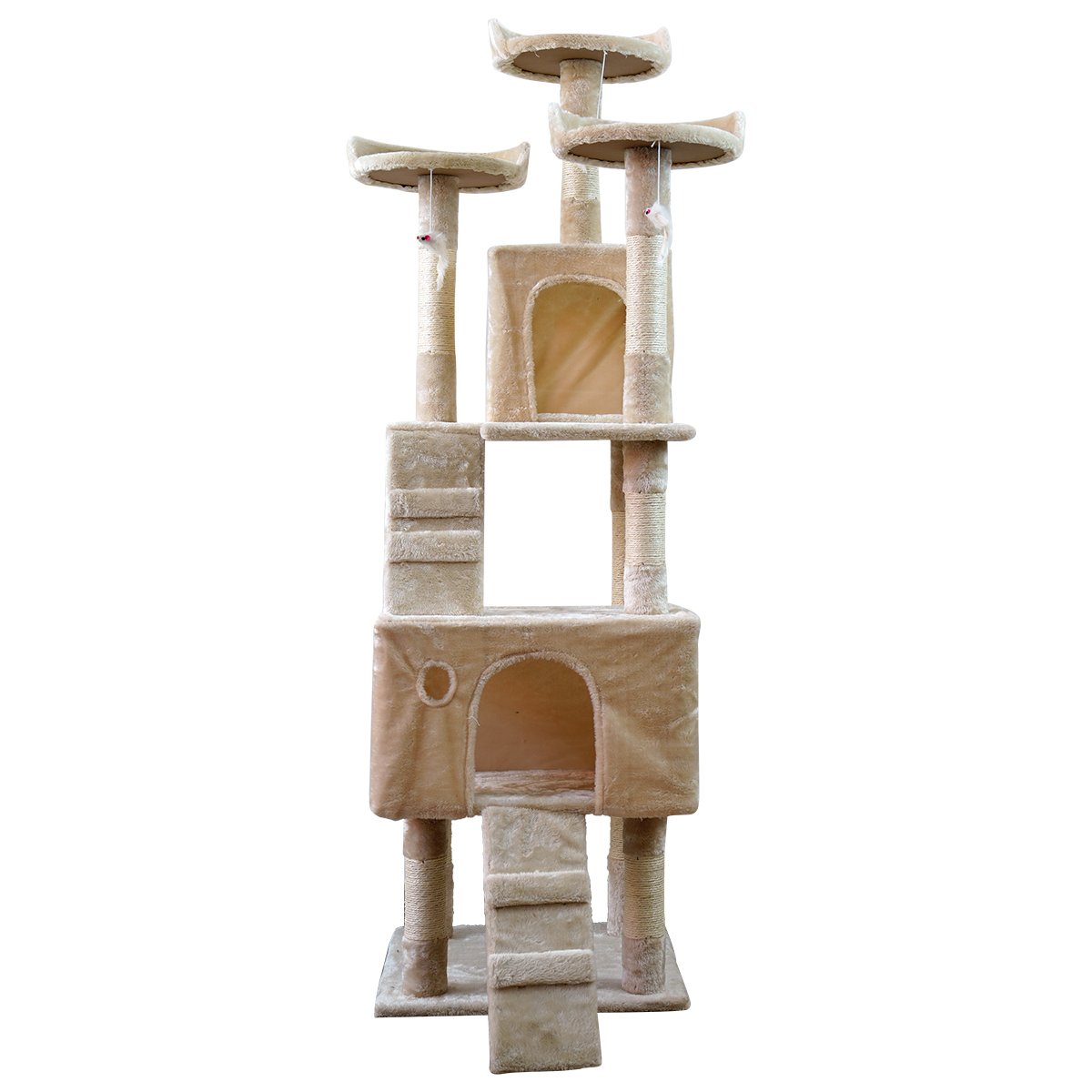 Furtastic 170cm Cat Tree Scratching Post Beige