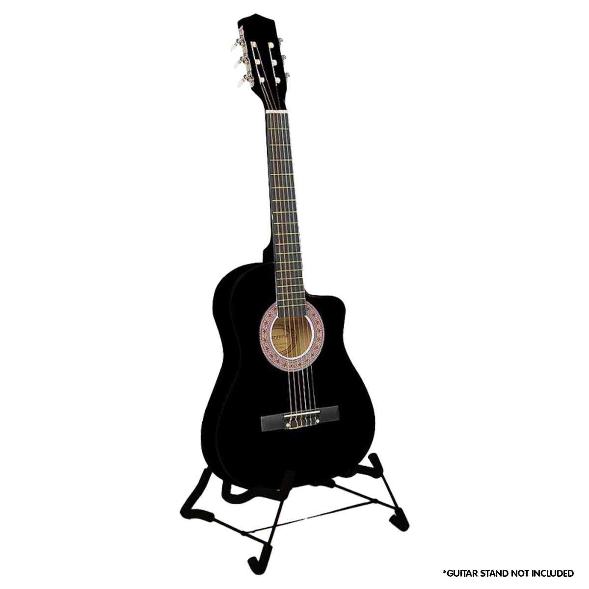 Karrera 34in Children's Acoustic Guitar Black