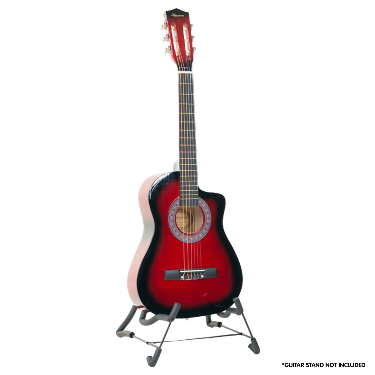 Karrera 34in Children's Acoustic Guitar Red