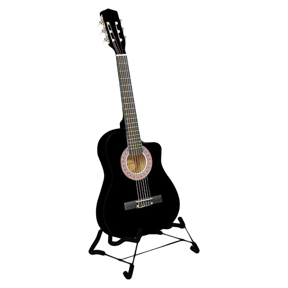 Karrera 38in Cutaway Acoustic Guitar Beginner Black