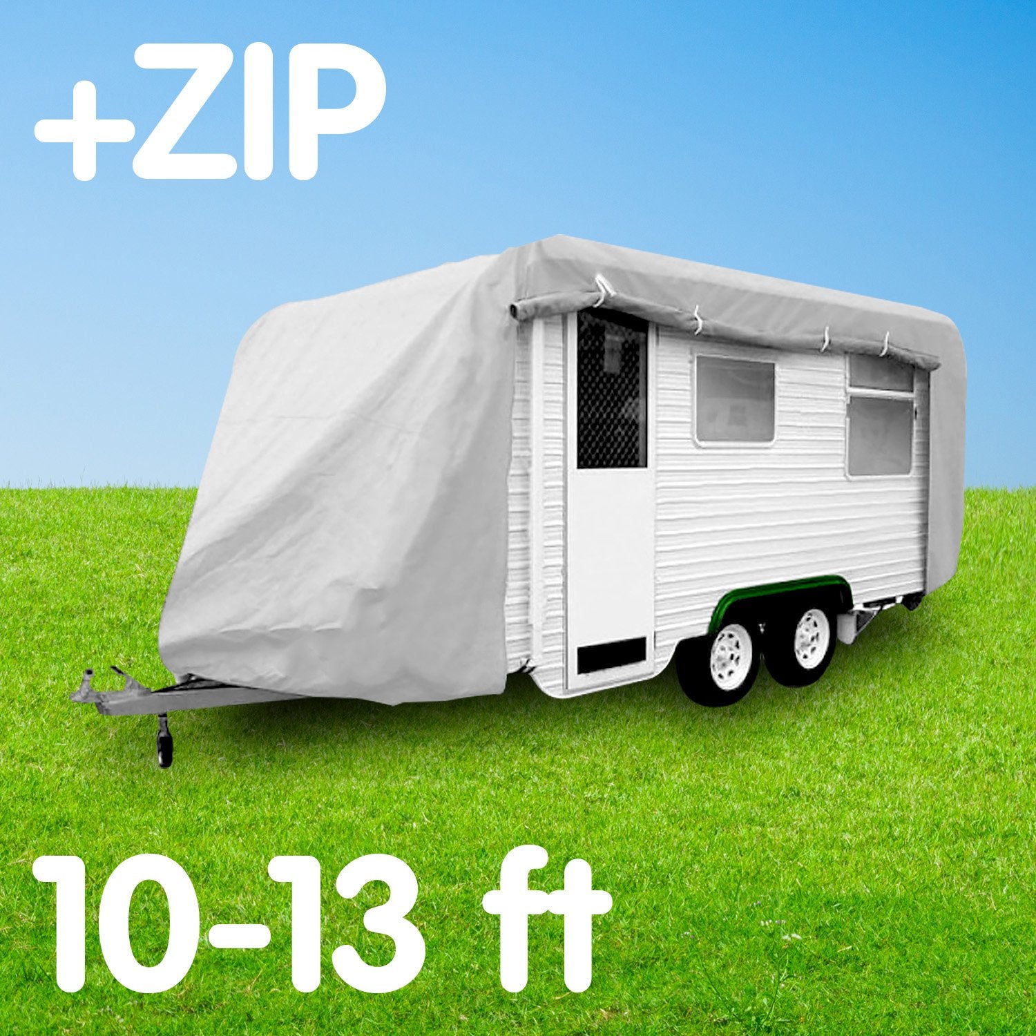Wallaroo 10-13ft Caravan Cover Side Zip Campervan