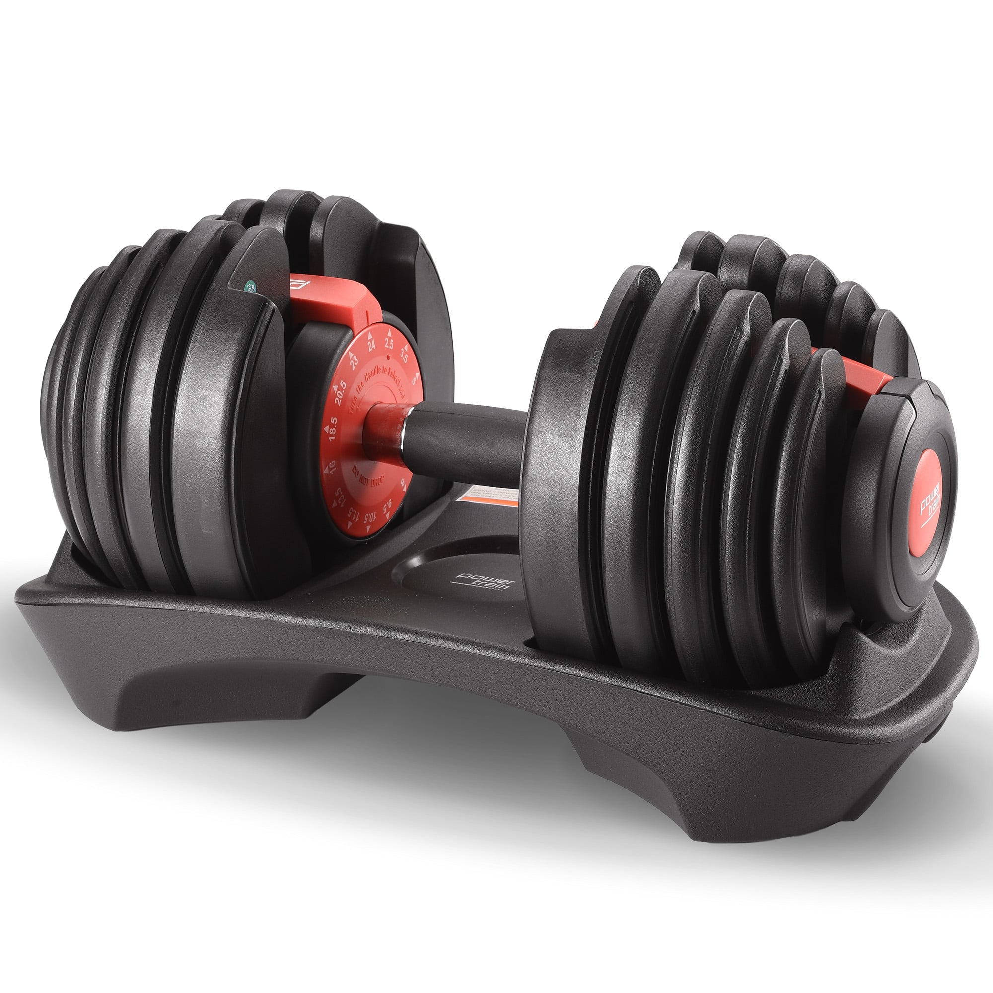 Powertrain 24kg Adjustable Dumbbell Ergonomic Design