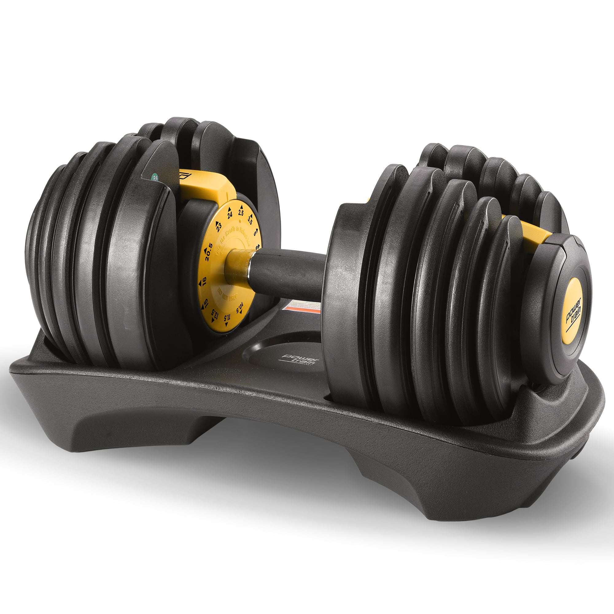 Powertrain 24KG Adjustable Dumbbell Home Gym Gold
