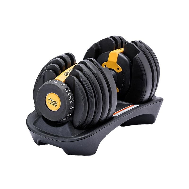 Powertrain 24KG Adjustable Dumbbell Home Gym Gold