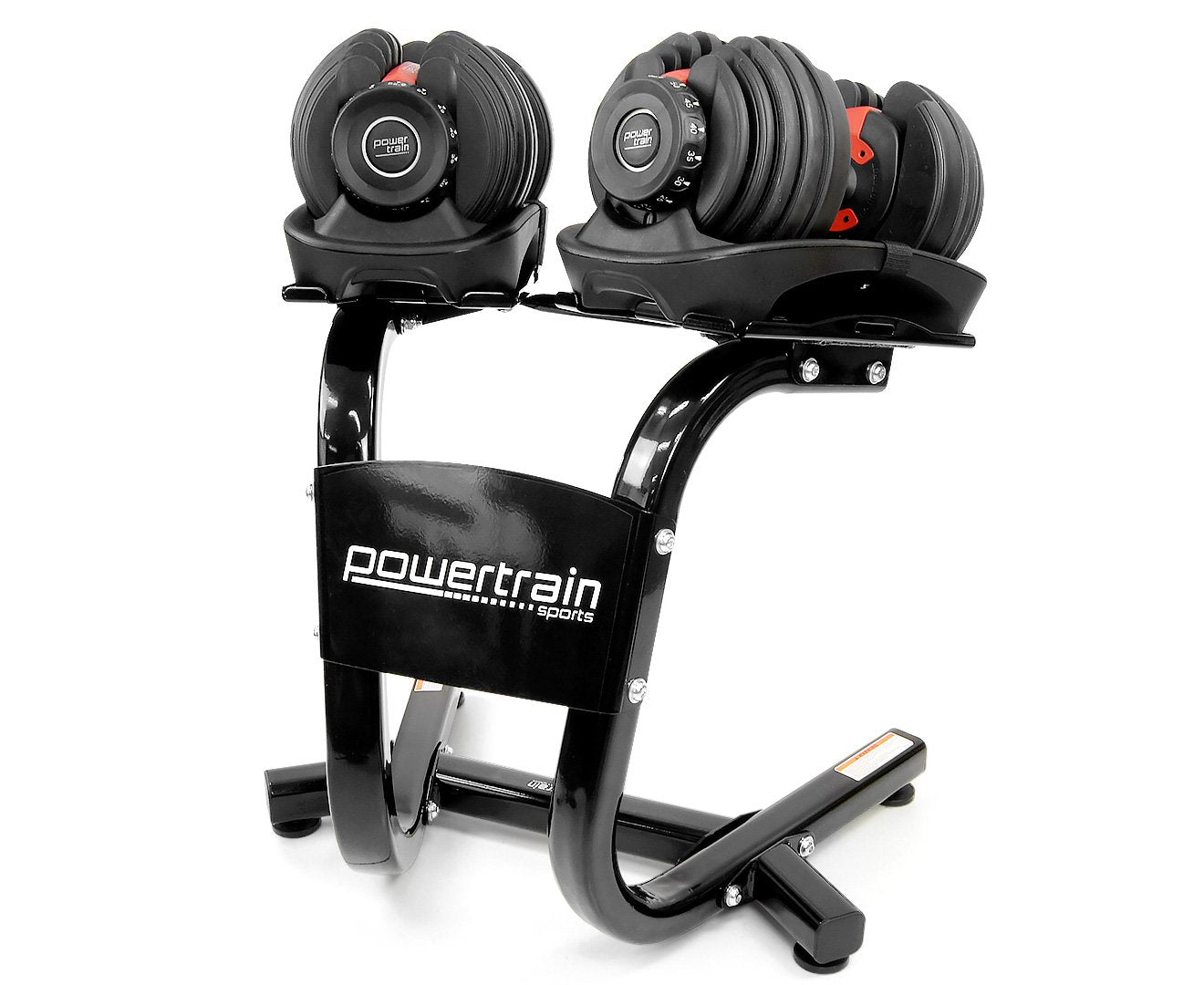Powertrain 24kg Adjustable Dumbbells Set with Stand