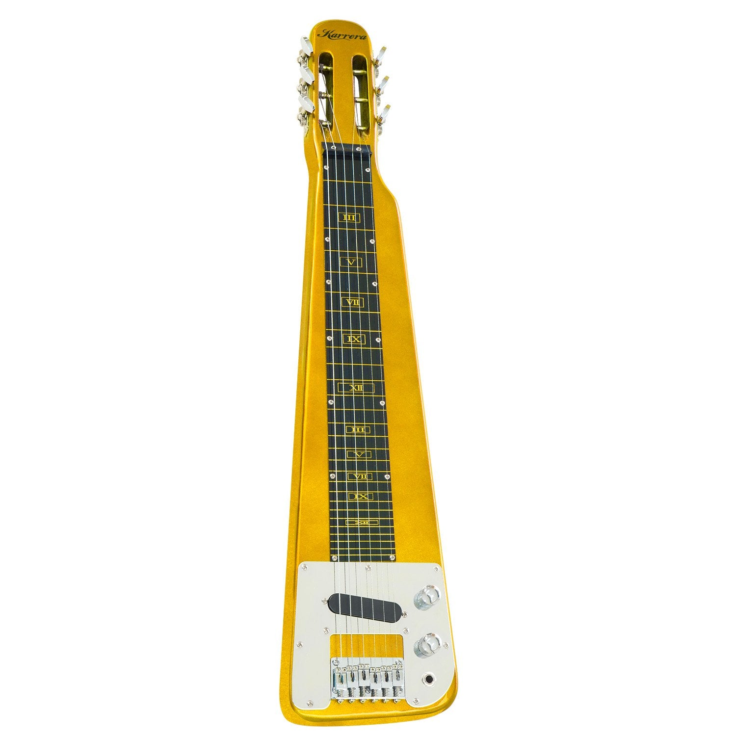 Karrera 29in Lap Steel Guitar Metallic Gold