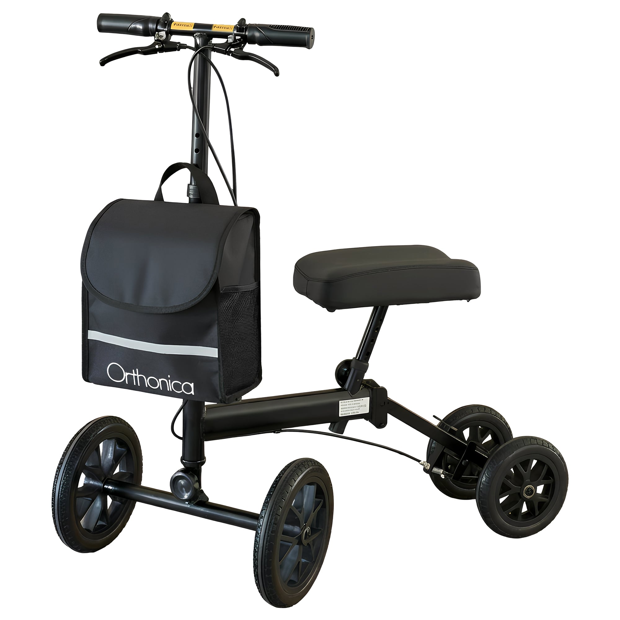 Orthonica Knee Walker with Adjustable Pad and Dual Brakes