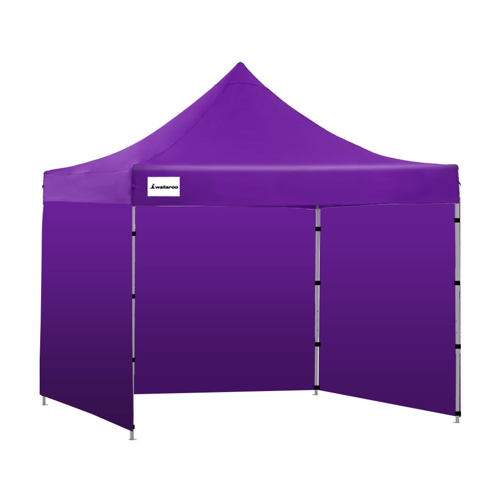 Wallaroo 3x3m Pop-Up Gazebo Tent Marquee Purple