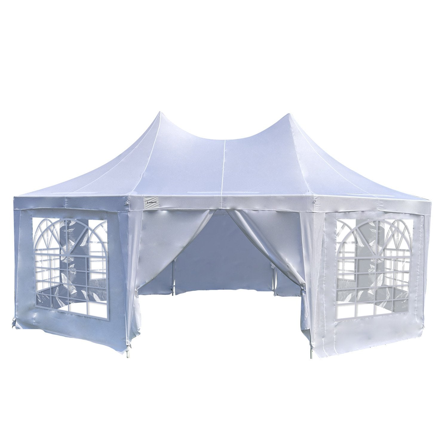Wallaroo 6x4.5m Wedding Gazebo Marquee White with Sidewalls