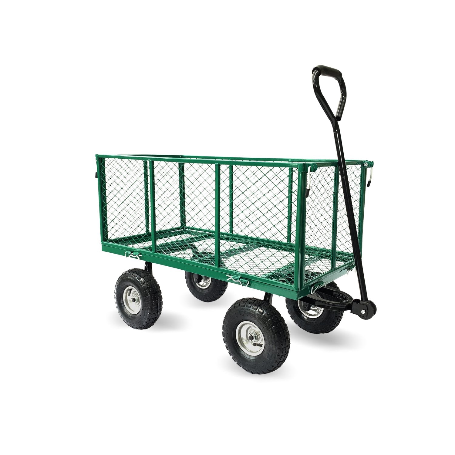 Wallaroo Garden Trolley Cart Steel Mesh Green 300kg Capacity