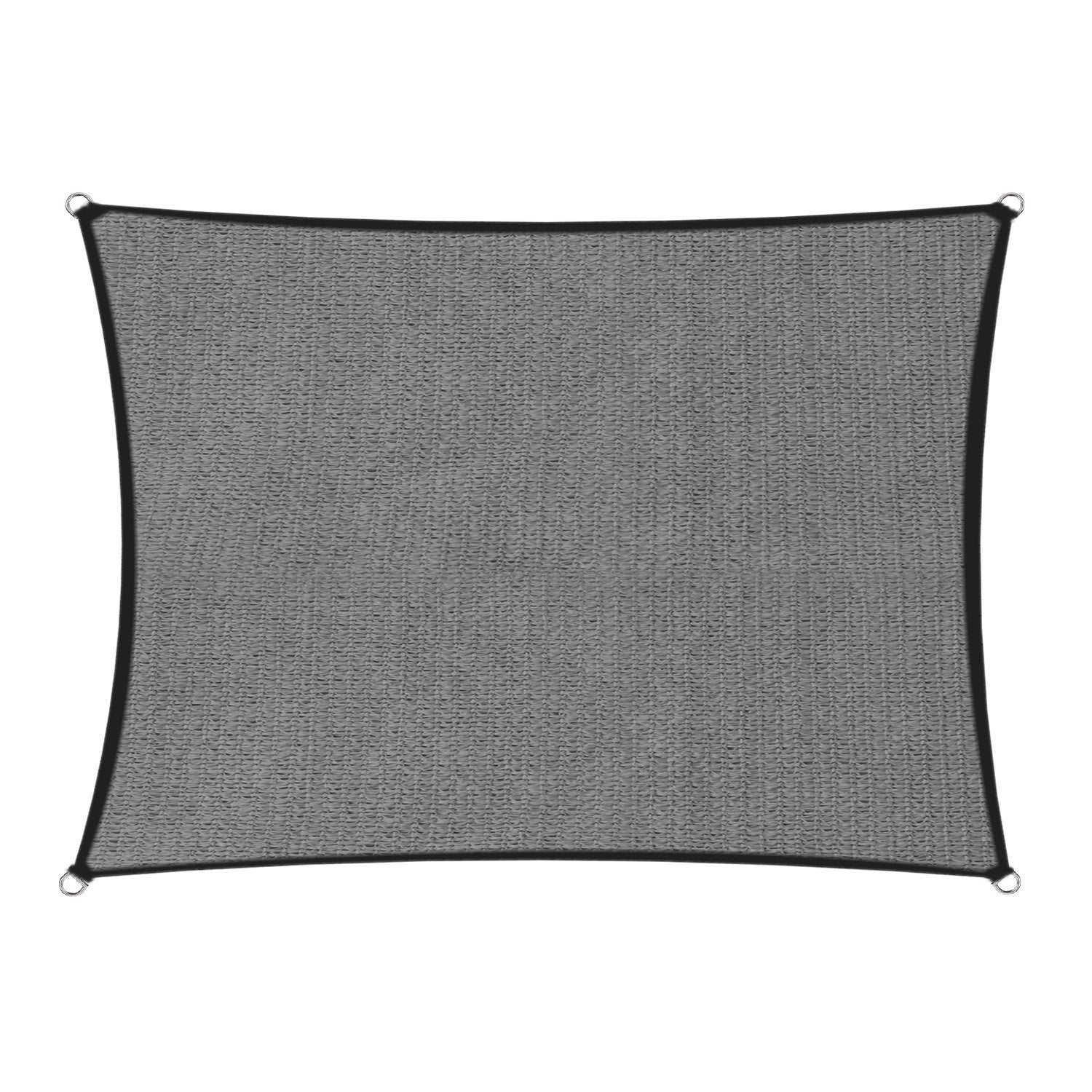 Wallaroo 2m x 2.5m Outdoor Sun Shade Sail Canopy 280gsm Grey