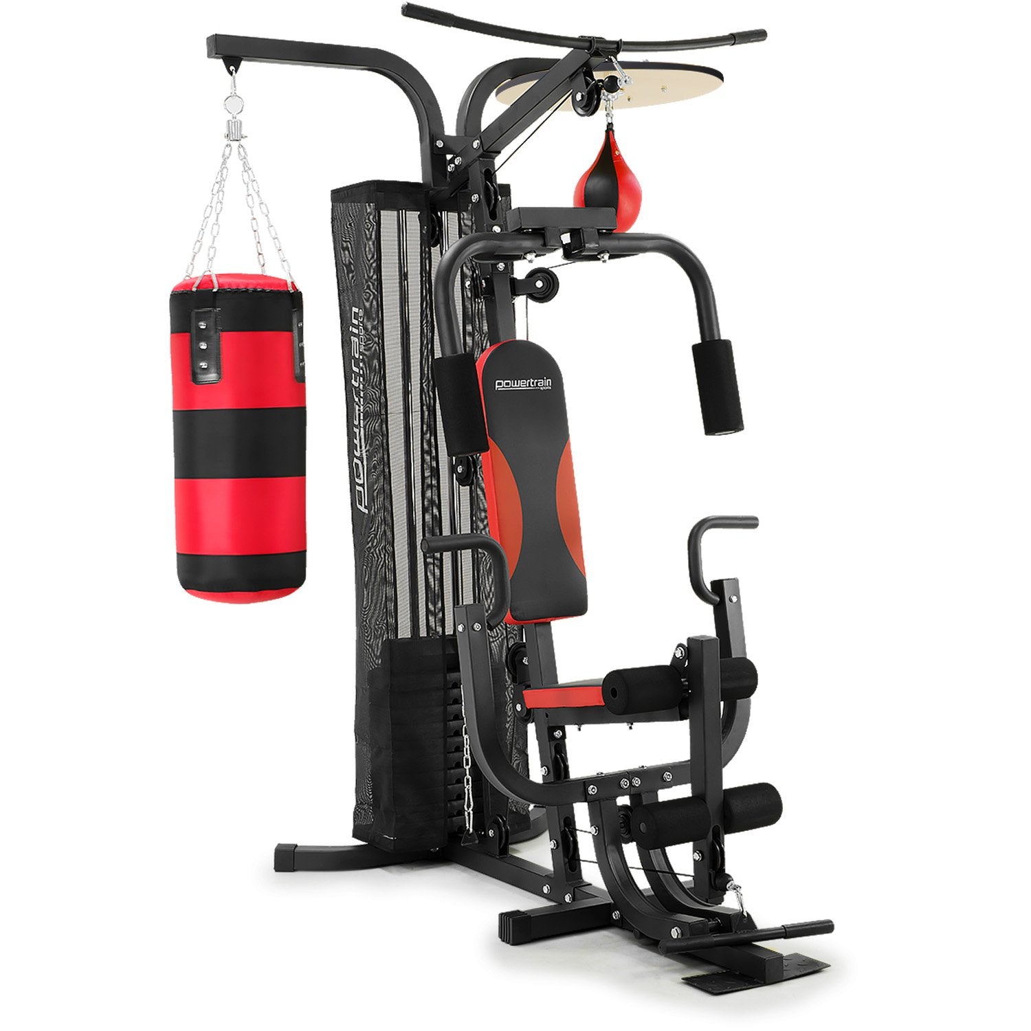 Powertrain 4610 Multi Station Home Gym with Punching Bag & Speed Ball