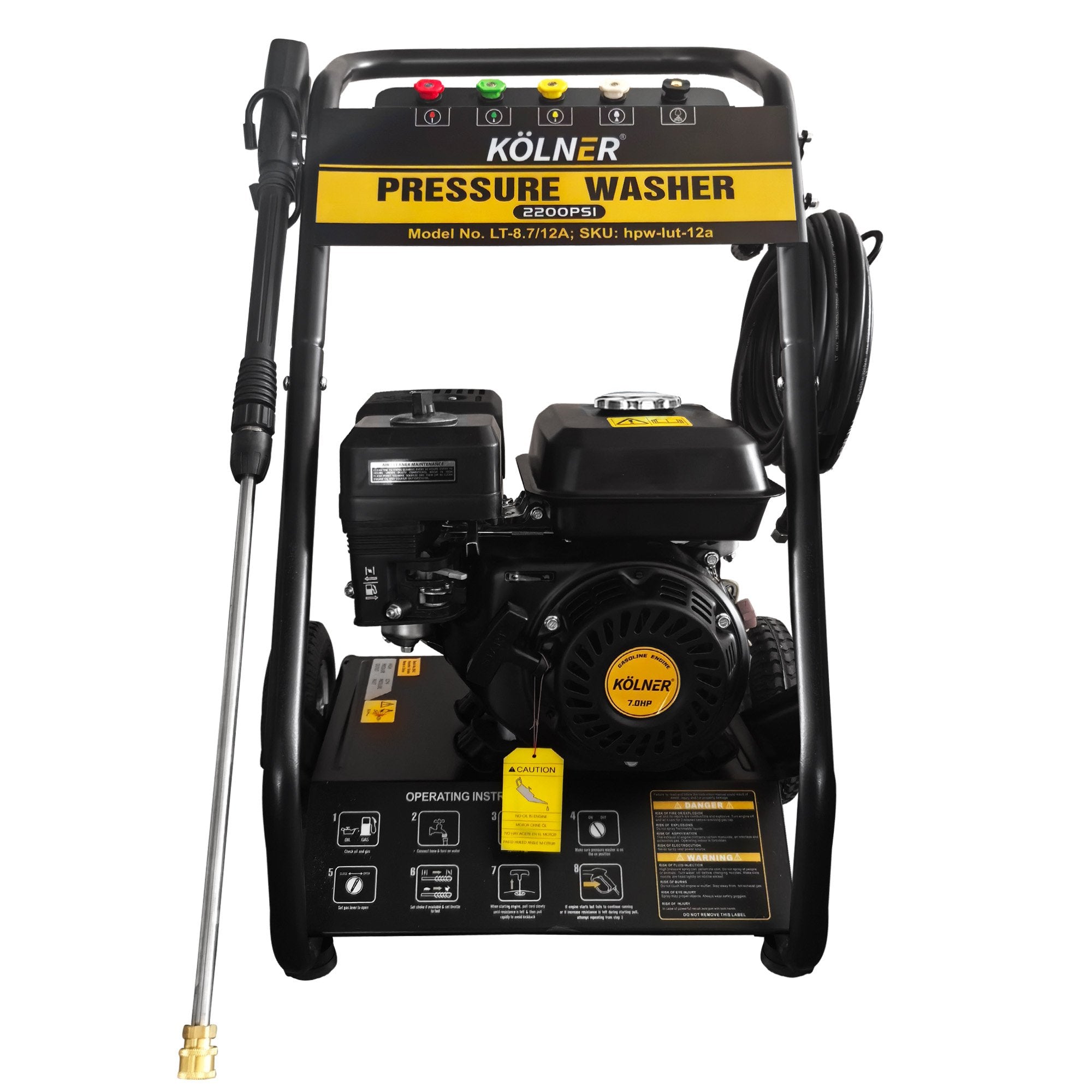 Kolner LT-12A 2200PSI Petrol Pressure Washer 7HP