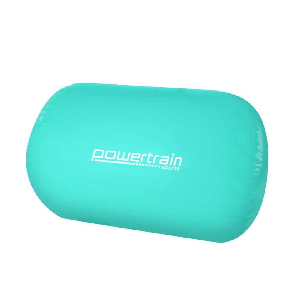 Powertrain 120x75cm Inflatable Gymnastics Air Barrel Roller Green