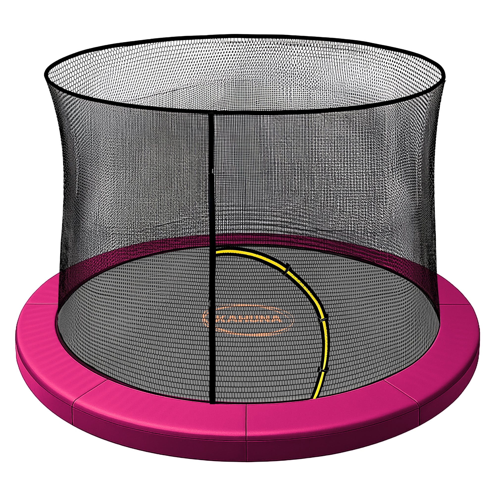 Kahuna 14ft Trampoline Pad and Net - Pink