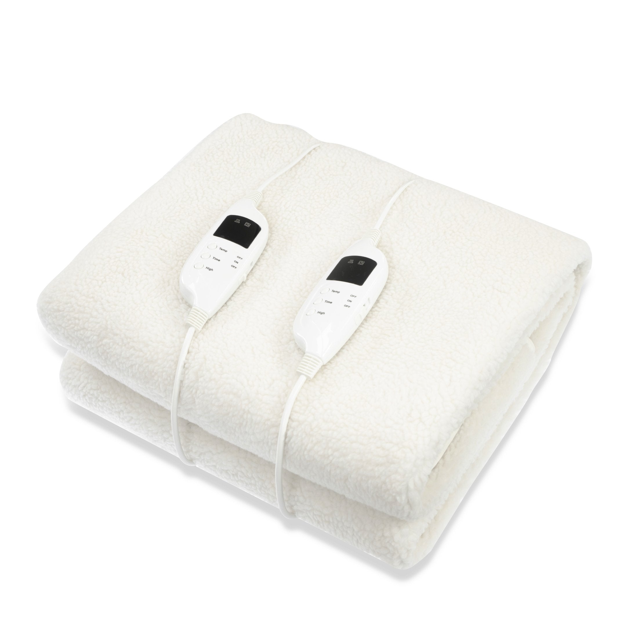 Laura Hill Queen Electric Blanket Heated Fleece 9-Level Safety