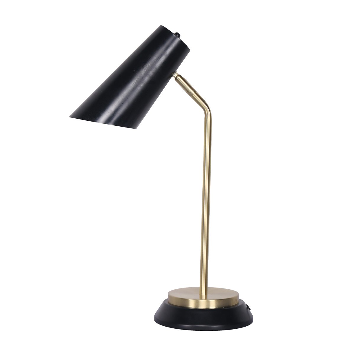 Sarantino Table Lamp Electric Reading Light Brass Black Finish