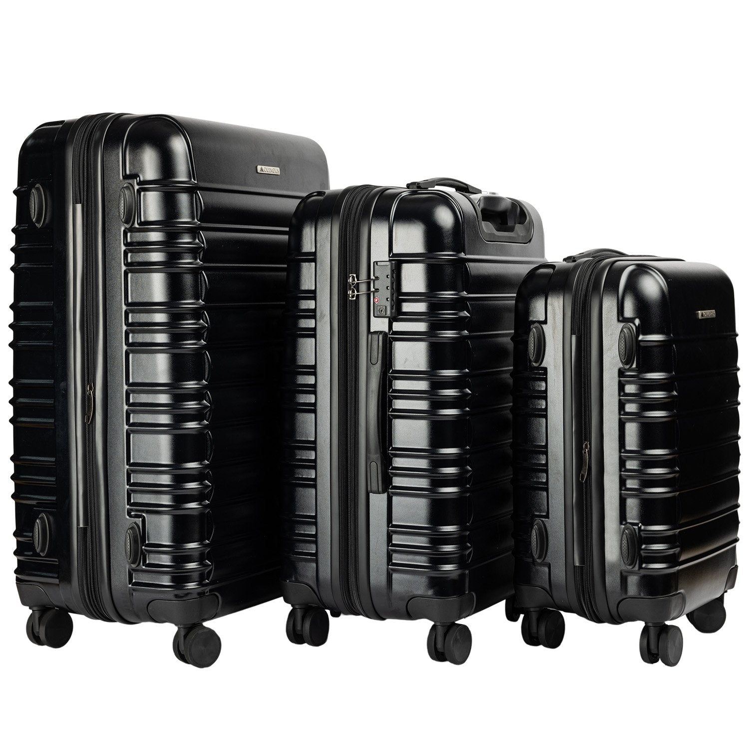 Noctis 3PC Luggage Set Hard Shell Stygian Black