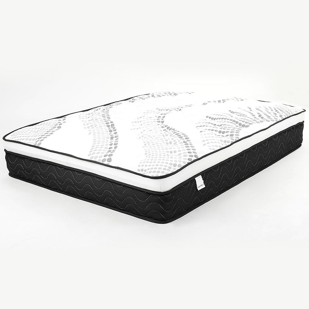 Laura Hill King Single Mattress Euro Top 5 Zone Spring Foam 32cm