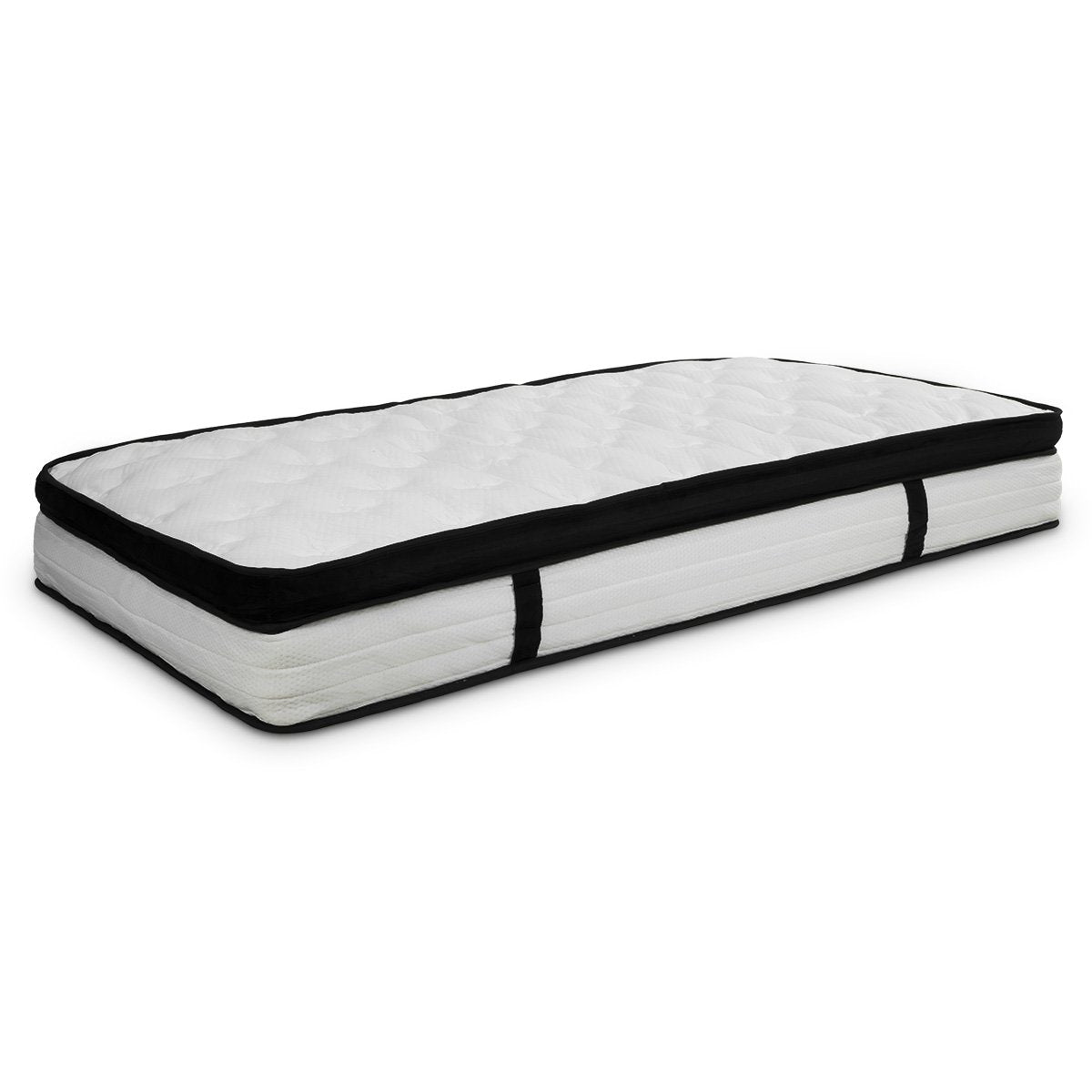Laura Hill Single Mattress Euro Top 5 Zone Spring Foam 32cm
