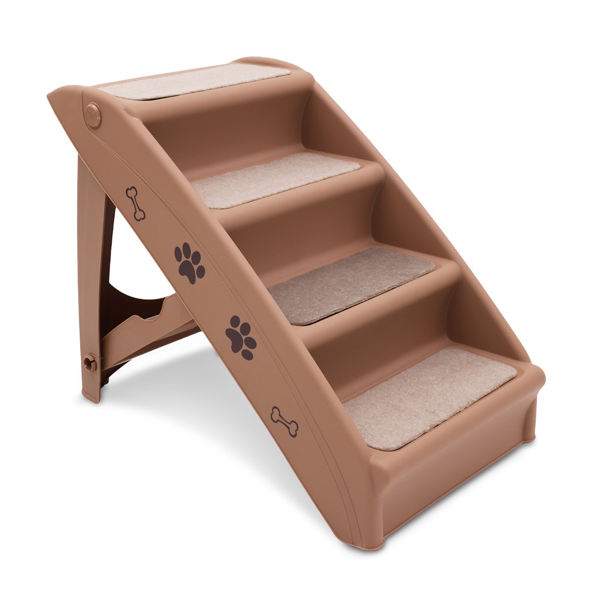 Furtastic 50cm Foldable Pet Stairs Brown