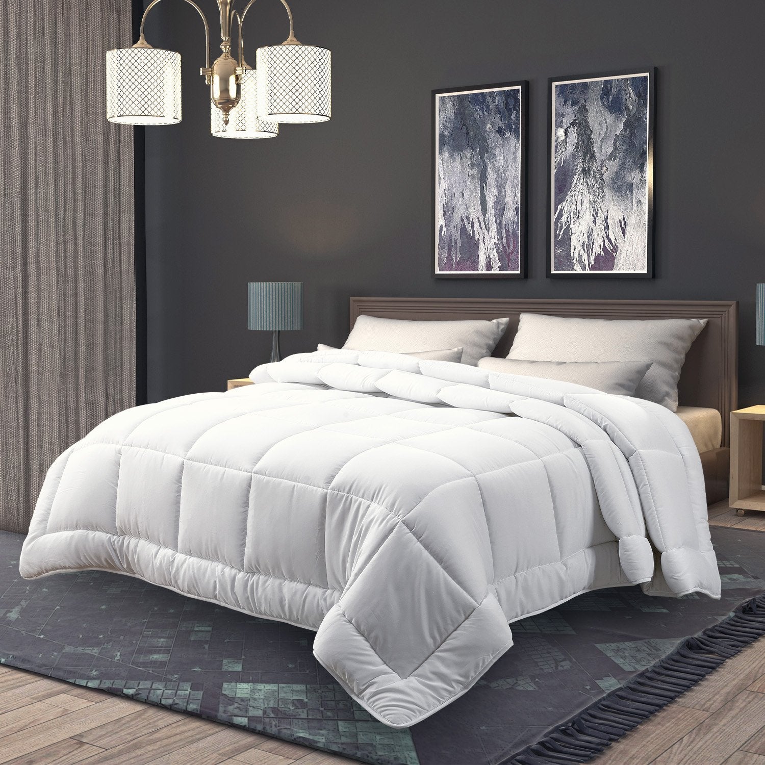 Laura Hill Super King Goose Down Feather Comforter 700GSM