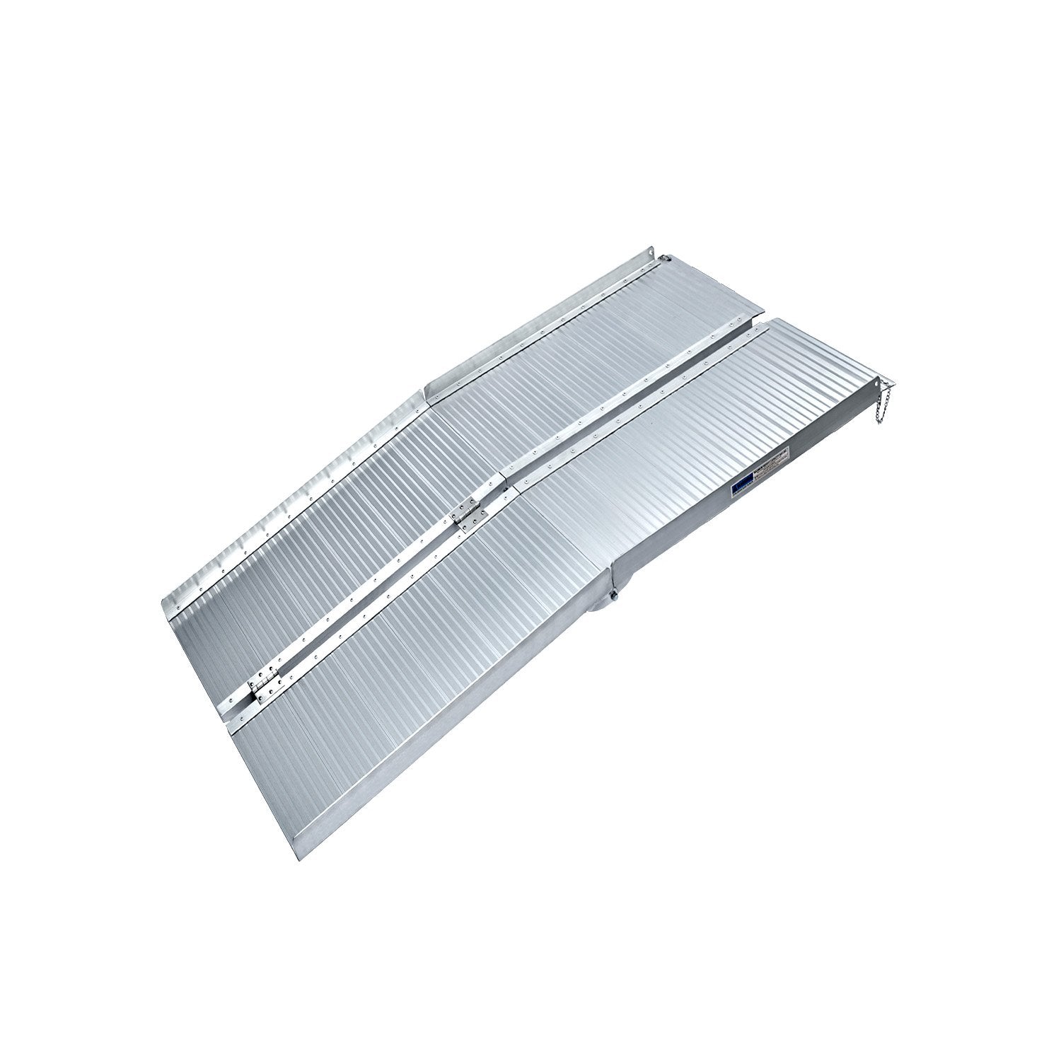 Kartrite 4ft Aluminium Foldable Wheelchair Ramp Non-Slip Silver