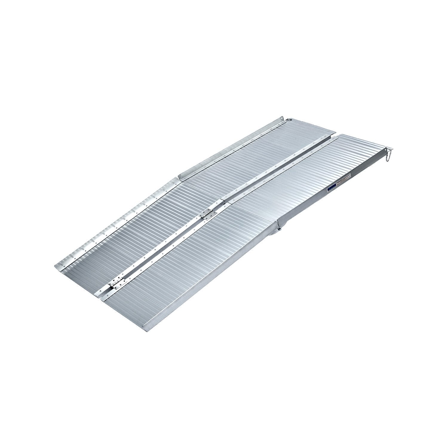 Kartrite 5ft Aluminium Foldable Wheelchair Ramp Non-Slip Silver