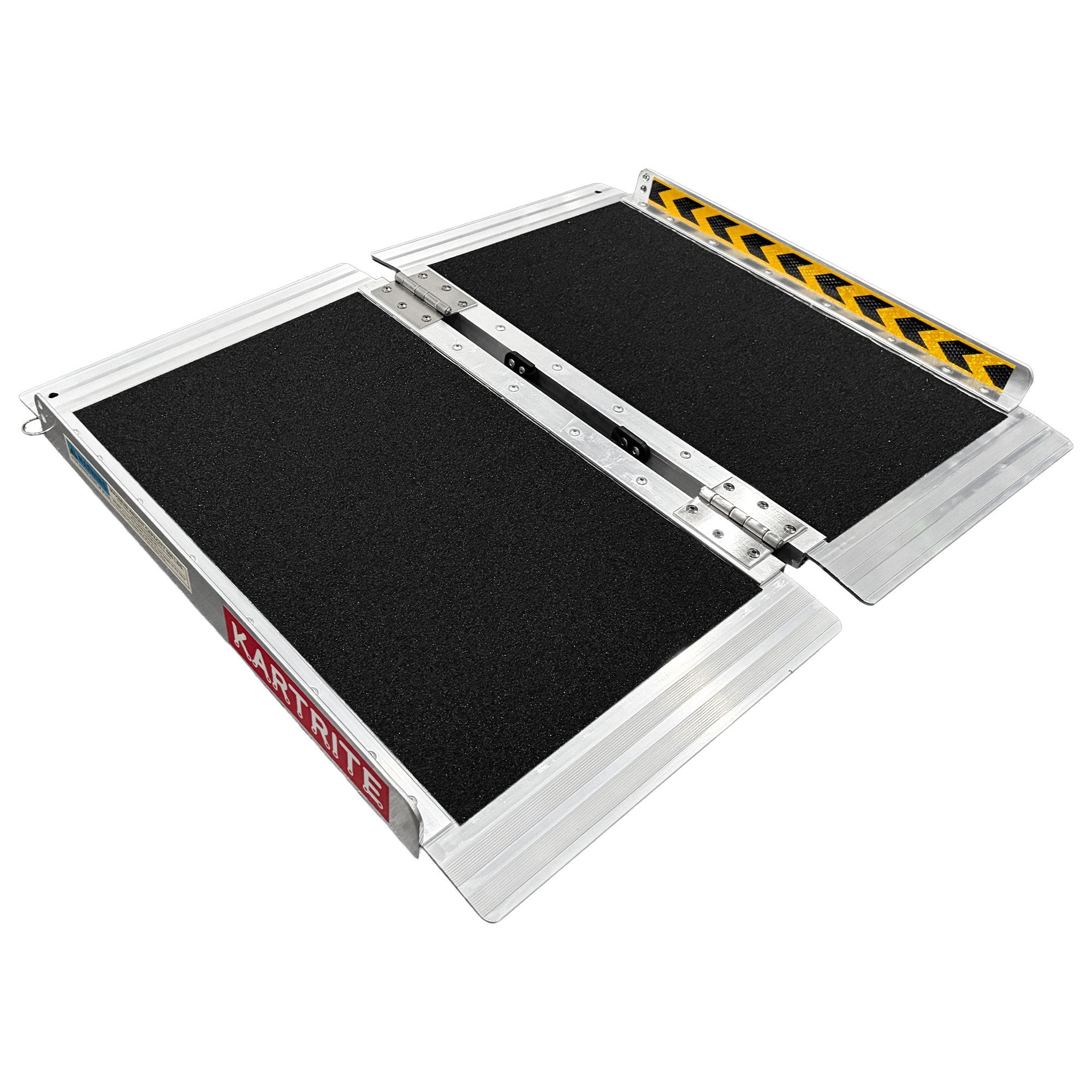 Kartrite Aluminium Wheelchair Ramp 2FT Mobility Ramp with High Grip Surface Safety Side Rails Locking Pin & Carry Handle