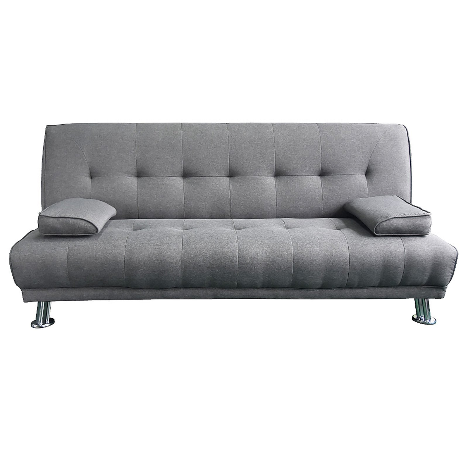 Manhattan 3-Seater Sofa Bed Light Grey Linen