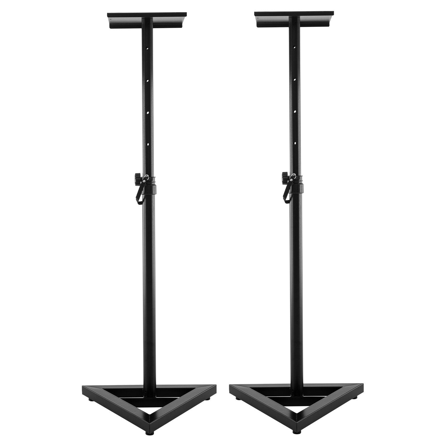 Karrera Adjustable Floor Speaker Stands Black
