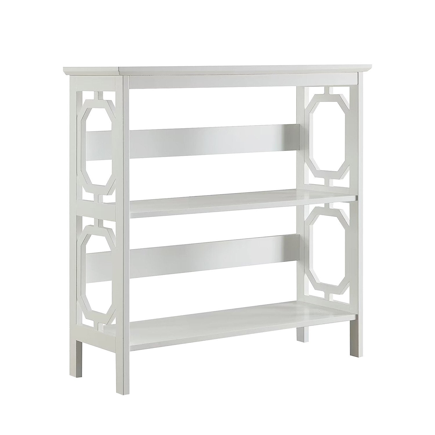 Laurel 3-Tier Bookcase Display Rack White