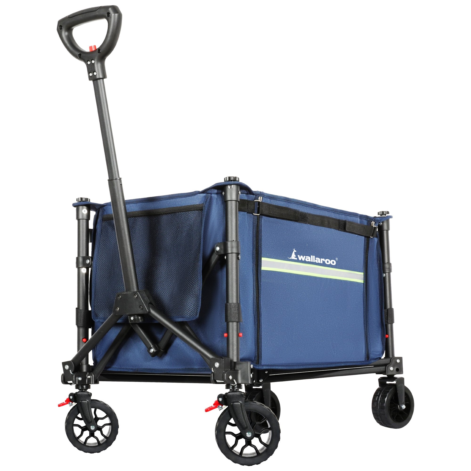 Wallaroo 120L Collapsible Camping Trolley Blue Steel