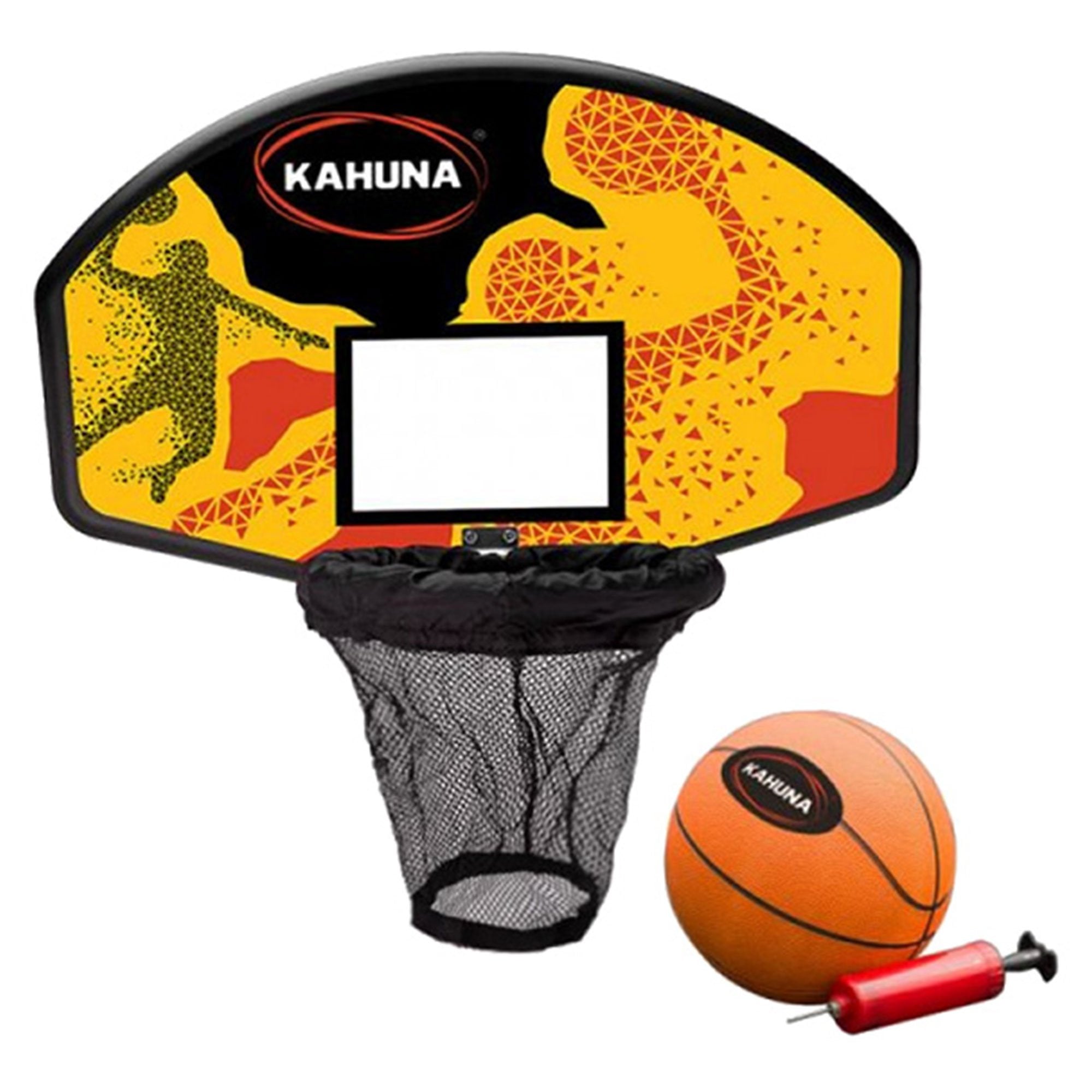 Kahuna Trampoline Basketball Ring Set with Mini Ball & Pump