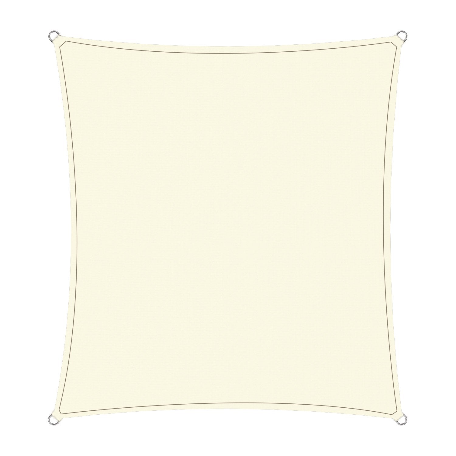 Wallaroo 4x4M Waterproof Outdoor Shade Sail Canopy Cream