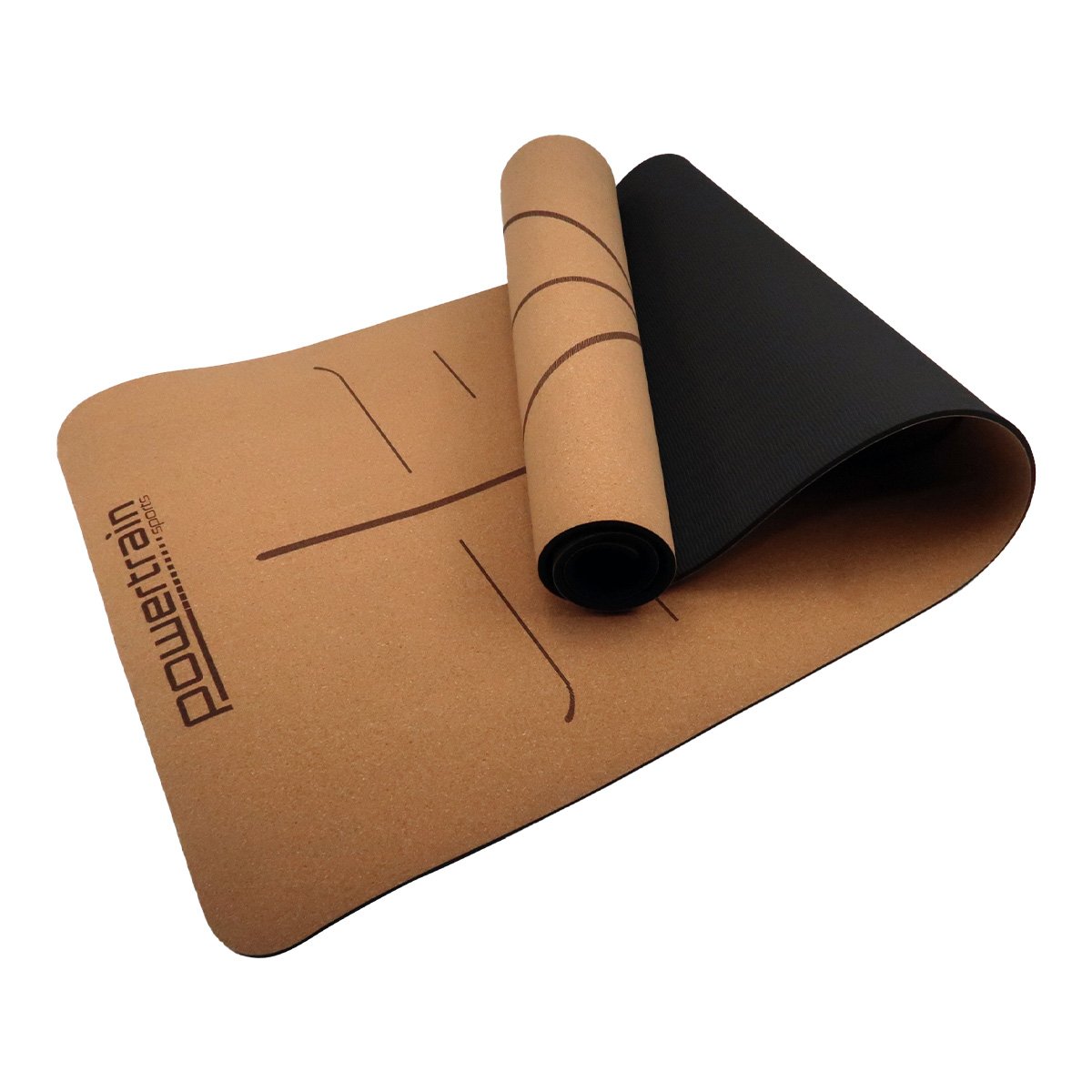 Body Line Cork Yoga Mat 6mm Non-Slip with Carry Straps