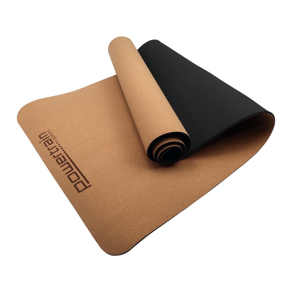 Powertrain Cork Yoga Mat 6mm Non-Slip Eco-Friendly